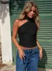 Camisoles Tanks Nsauye Backless Sexy Off Shoulder Halter Tank Top Vintage Sleeveless Crop Top Y2K Clothes Club Female Casual Summer 2023 230411