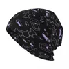 Berets Draculaura Purple - Pastel Goth Vampire With Fangs Coffins Bats Tiling Design Knit Hat Rugby Sunhat Men's Cap Women's