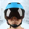 Casques de moto respirant givré cyclomoteur électrique casquettes de protection ouvertes visières à double lentille casque de cyclisme universel Durable