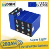 Grad A 3.2V LifePO4 280AH Batteri Järnfosfat Batteri DIY Solar Power System RV Boat Cells Europeiska lager Fastleverans