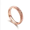 Bagues de mariage Bague de couple en acier inoxydable pour homme Dames Or rose Fiançailles Anniversaire Amant Son et sa promesse