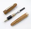 Fountain Pens Jinhao 9056 Natural Wood Fountain Pen Handmade Mf Nib Ink Pen med en omvandlare Skolans affärskontor Giftskrivning Pen 230412