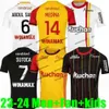 Maillot 23 24 RC Lens Futebol Jerseys Home Amarelo Saint-Barbe Especial KAKUTA OPENDA GANAGO SOTOCA FOFANA Camisa de Futebol 2023 2024 Hommes _Jersey