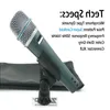 Livraison gratuite Instrument professionnel Microphone filaire dynamique pour la performance Percussion vocale en direct ampli à vent en laiton Cqmvh