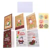 Greeting Cards 4 Sets Christmas Festival Retro Blessing Mixed Style