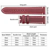 Titta på band Vintage äkta läder Watchband 7 Colors Strap 18mm 20mm 22mm 24mm Women Men Cowhide Smart Watch Band Belt Accessories 230411