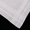 M001 12 pieces classic men's 100% cotton satin banded handkerchief with hand-rolled edge size 17 x 17 201009258b