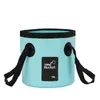 12/20L Handheld Portable Folding Bucket Household Sundries Outdoor Camping Fishing Bucket Waterproof Bucket PVC Car Wash Bucket Bag Household Foot Soak