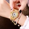 Montres-bracelets en gros Starry Diamond Steel Belt Watch Luxury Ladies Fashion Student Alliage WatchWristwatches