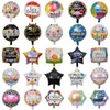 50 stuks 18 inch Nieuwe Spaanse heliumfolie Feliz cumplea os ballonnen globo gelukkige verjaardag decor Rose Goud Ronde bulk verkopen 1027257A