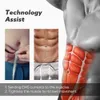 Autres articles de massage Batterie / recharge ceinture abdominale électrique EMS Stimulation musculaire Buttocks Hip Fitness Body Body Body Sinmming Abs Trainer 230412