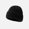 Berety zimowe dzianiny czapka dla kobiet mężczyzn wełna wełna ins big head hood ochronę ucha Gorros Skullies Balaklava Casual Cap