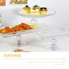 Plates Plate Stand Cake Glass Fruit Cupcake Footed Display Tray Platter Bowl Serving Sushi Cheese Pastry Dessert Decorative Riser