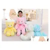 Animaux En Peluche En Peluche 30Cm 50Cm Colorf Glowing Teddy Bear Jouets Lumineux Kawaii Light Up Led Poupée Enfants Noël Drop Delivery Gifts Dhcaf