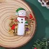 Broches Vintage Kerstsneeuwman Reversspeldjes Met Kristal Vogel Hond Sneeuwvlok Liefde Charme Voor Vrouwen Mannen Kinderen Vakantie Cadeau