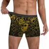 Cuecas boxer shorts havaiano dourado tiare colagem padrão abstrato calcinha homens respirável roupa interior para homme namorado presente