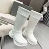 3D printed shoes men women rain Boots Bb designer boots fashion knee boots macaron waterproof shoe