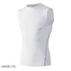 メンズタンクトップSボディービルマッスルシャツコンプレッションノースリーブTシャツスポーツシャツのスリムランニングベスト230412