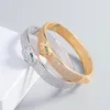 wide 18K gold snake bangle bracelets for women men luxury tennis indian wells open Fashion unisex jewelry designer Women jewlery party gifts Accessories Wedding