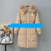 Women's Down Jacket och Parka Winter New Designer Women's Long Over Kne Coat Huven tjock varm stor päls krage bomullsmodemärke