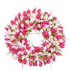 Декоративные цветы симуляция розовый венок -венок для свадьбы
