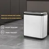 Abfallbehälter intelligente Sensor -Mülleimer 20l/30 l Edelstahl -Stahlmüll kann automatische Mülleimer für Home Office Küchen Schlafzimmer 230412