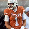 Maillot de football Quinn Ewers Texas Longhorns Bijan Robinson Arch Manning Xavier Digne Jaylan Ford DeMarvion Surmonté Barryn Sorrell Sam Ehlinger Vince Young