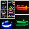 Nylon LED-halsband voor huisdieren Nachtveiligheid Knipperend Glow In The Dark Hondenriem Honden Lichtgevende fluorescerende halsbanden Dierbenodigdheden