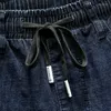 Jeans da uomo 2023 Primavera Uomo Plus Size Blu scuro Design con coulisse Pantaloni in denim elasticizzato Marca maschile 5XL 6XL 7XL 8XL 9XL 10XL