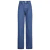 Jeans para mujer Hip Butterfly Print Harajuku Moda Mujeres Streetwear Casual Baggy Straight High Cintura Mamá Denim Oversize 90s IAMTY