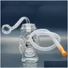 Pipes à fumer en verre brûleur à mazout eau Bong Pyrex épais tuyau transparent petit barboteur Mini Dab plates-formes pour narguilés livraison directe maison jardin H Dh5Fn