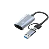 4KビデオキャプチャカードHDMI互換USBを使用するPCゲーム用のタイプCオーディオビデオレコーダー