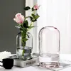 Vasi Stile europeo Vaso semplice Creativo INS Fiore di vetro Soggiorno Tavolo da pranzo Decorazione domestica Fiore trasparente Artigianato Vasi P230411