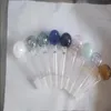 Tubo di fumo mini giaccino bong vetro a forma di metallo colorato di nuovo colore gambo per la bocca di sigaretta