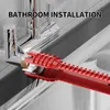 Chiave elettrica multifunzione 18 in 1 strumento di riparazione idraulico antiscivolo chiave idraulico canale canale lavello s tubo set da bagno 230412