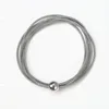 Bangle Men's Jewelry Holiday Gift Sperical Ball Ball Charm Metal Elastic Pierścień Kombina