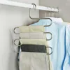 Perchero multifuncional tipo S para pantalones, percha para adultos multicapa sin rastro de acero inoxidable 211026269K