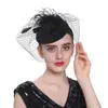 Bandanas Mesh Bandband Fascinator Hats femmes fascinateurs