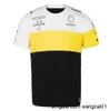 Мужские футболки F1 Team 2021 Сезонный гоночный костюм круглый шейный футболка SEVE SEVE быстросохнутая и настраиваемая на заказ 4123