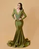 2023 nov Aso Ebi Arabiska spetspärlade sjöjungfrun Mor till brudklänningarna Satin Evening Prom Formal Party Birthday Celebrity Mother of Groom Gowns Dress ZJT007