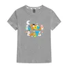 T-shirts Ramadan Moon T-shirt Girls Fun Cartoon Gedrukte kleding Kleding T-shirt 100% Katoen Summer Top Boys 'T-shirt 230412