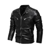 Vestes pour hommes Veste de moteur pour hommes Style Faux Manteaux en cuir Homme Moto imperméable Biker Homme Hiver