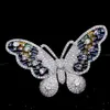 Brooches Pins Luxury Vintage Butterfly Insect Brooch Pin Women Jewelry Badges Fashion Cloth Decors Accessories