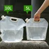 Borraccia pieghevole per esterni Campeggio Ciclismo Borsa per acqua portatile Grande capacità 5L / 10L