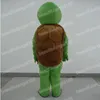 Halloween Green Turtle Mascot Costumes Högkvalitativ tecknad temaparaktär Karnival Unisex Vuxna storlek Dräkt Julfestdräkt för män Kvinnor