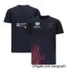 メンズTシャツカートレーシングスーツフォーミュラ1 F1 Tシャツレッドチームのカスタマイズとチーム4123と同じスタイル