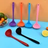 Spoons Small Thickened Silicone Spoon Tableware Japanese Kitchen Saucepan Ramen Noodles Ladle Tablespoons Chinese Soups Catering Scoop