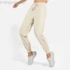 Ontwerper Aloo Yoga Pocket Fitnessbroek Dames Losse band Sneldrogend Hoge taille CasuSports-broek Alos