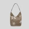 Casual Star Canvas Large Tote Bag Designer Diamonds Lady Handbags Hobos Shoulder Bags Shinny Big Crossbody Bag Shopper Purses 230412