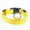 Dog Collars Leashes 100Pcs Xs To Xl Light Up Led Adjustable Nylon Flashing Luminous Safety Night Usb Rechargeable Pet Lead Dh2001 Dhubh